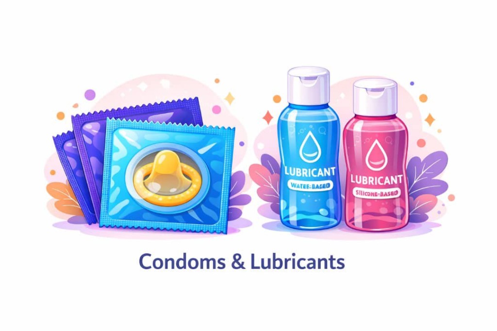 Condoms and lubricants